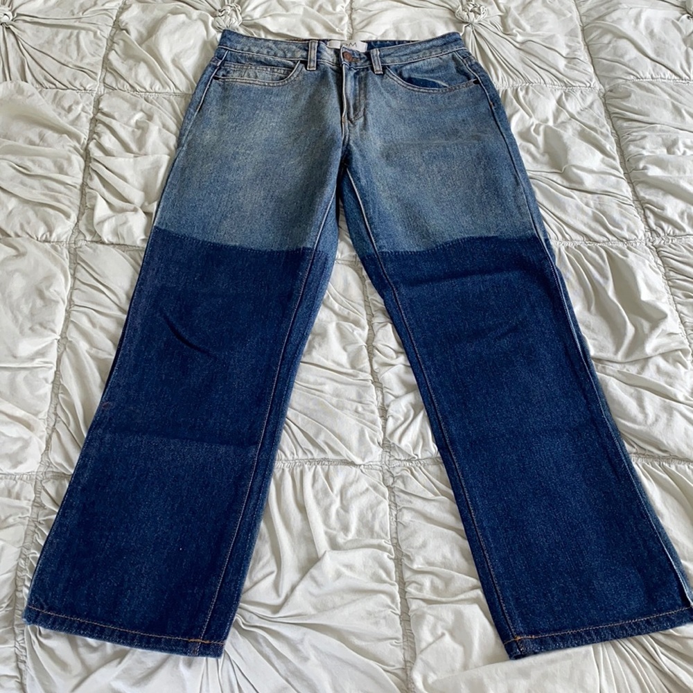 Two tone jeans